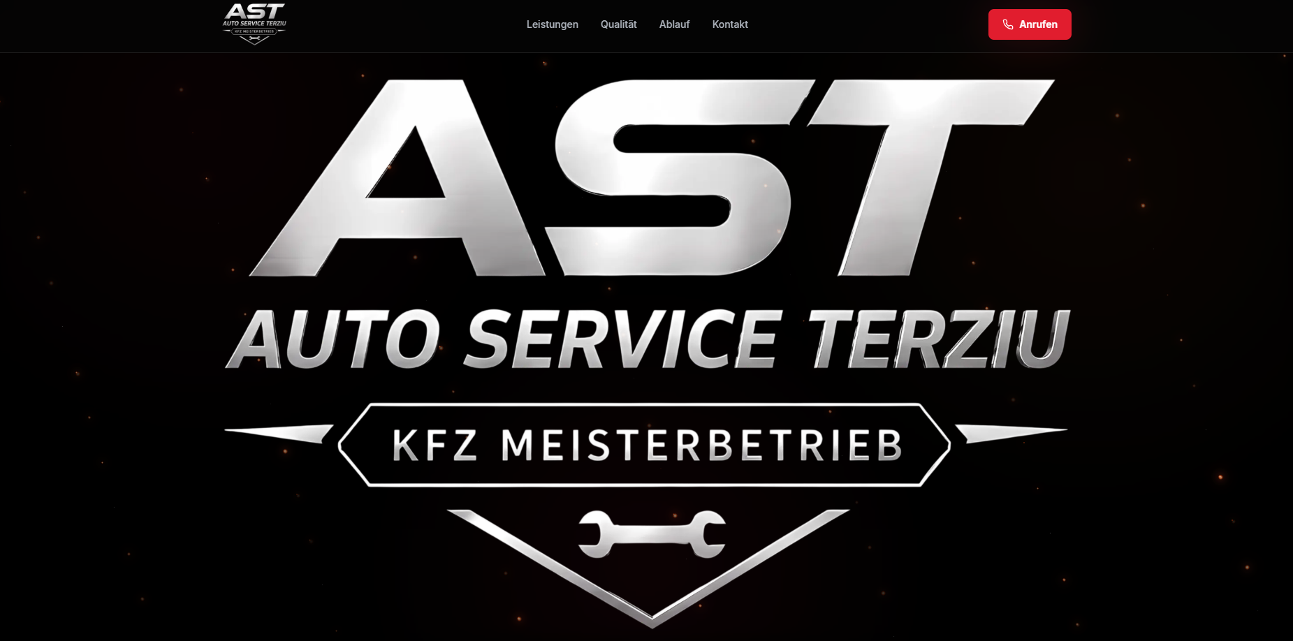 Screenshot des Projekts AST Auto Service Terziu KFZ Meisterbetrieb